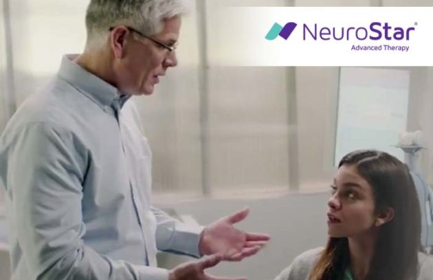 Physician talking with patient about NeuroStar
